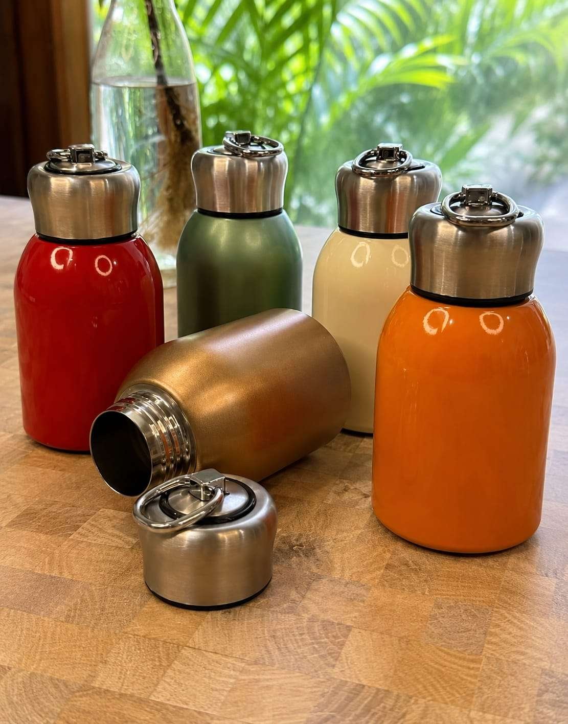 Drinkend 350ml Mini Pop Stainless Steel Insulated Water Bottle | Double Wall Vacuum Bottle for Kids, Office, Travel & Daily Use